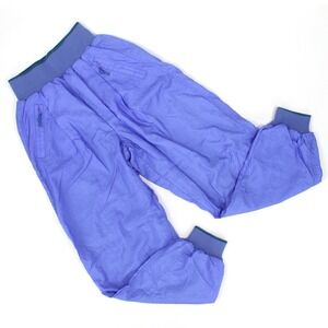 Vintage 80s 90s Nike Elite Pants Sz Medium Shiny Satin Purple Nylon Baggy Jogger